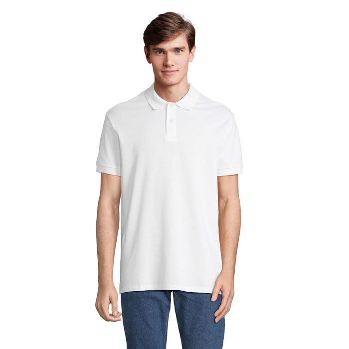 Polo Homme à personnaliser coton PACIFIC Blanc 1